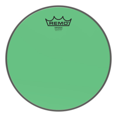 REMO BE-0310-CT-GN Emperor® Colortone™ Green Drumhead ,10' цветной двухслойный прозрачный пластик, зеленый