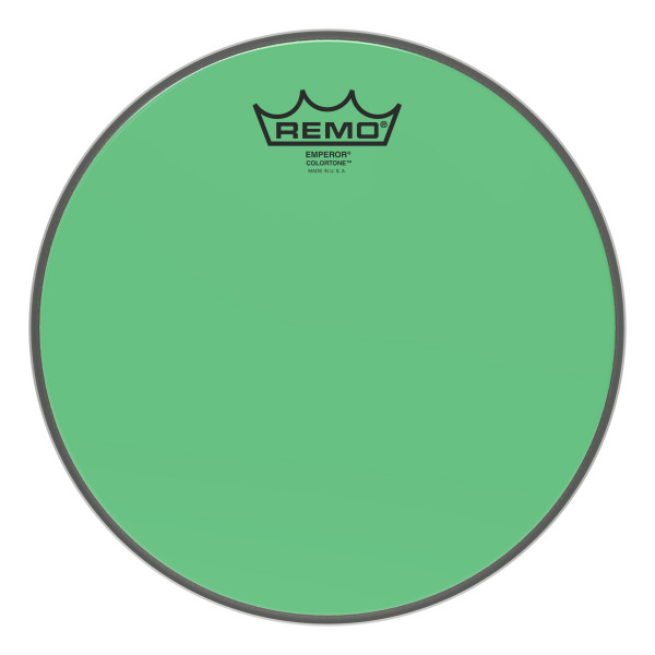 REMO BE-0310-CT-GN Emperor® Colortone™ Green Drumhead ,10' цветной двухслойный прозрачный пластик, зеленый