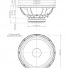 EIGHTEEN SOUND 18LW1251/8 18" динамик с расширенным НЧ, 8 Ом, 1000 Вт AES, 98dB, 35-3500 Гц