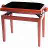 Банкетка для пианино GEWA Deluxe Cherry Matt Black Seat матовая вишня с черным сиденьем