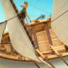 Сборная деревянная модель капитанской шлюпки корабля Artesania Latina SANTISIMA TRINIDAD, 1/50