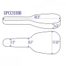OnStage GPCC5550B - жестки нейлоновый чехол для классической гитары