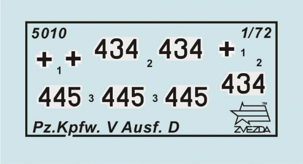 Немецкий танк Т-V "Пантера" (без клея) 1/72
