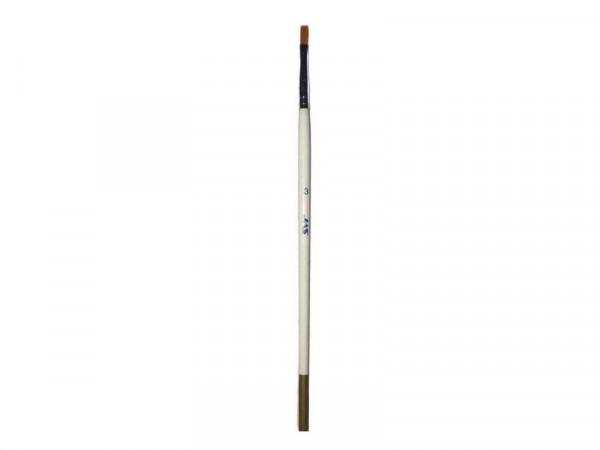 Кисть из синтетического волоса, плоская № 3, шт