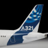 Сборная модель ZVEZDA Пассажирский авиалайнер Аэробус А-321, 1/144