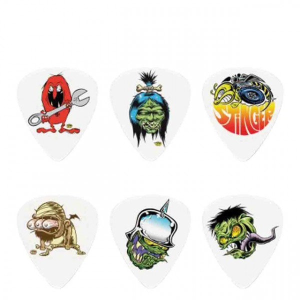 DUNLOP BL111 Dirty Donny Series 1 Набор медиаторов с оригинальной графикой, материал Tortex (432шт)