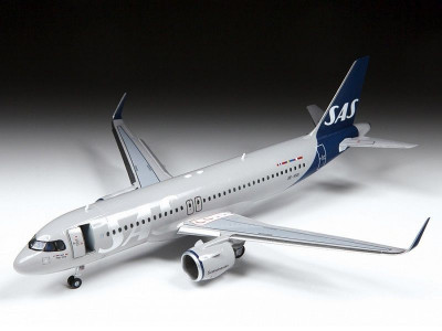 Сборная модель ZVEZDA Пассажирский авиалайнер Аэробус А320neo, 1/144