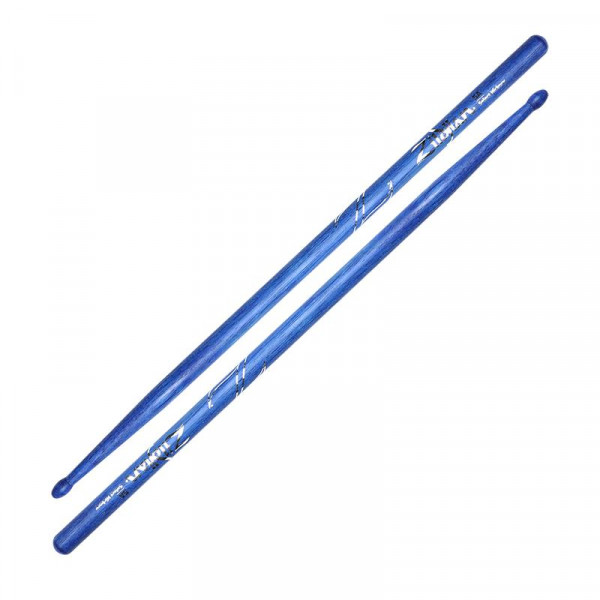 ZILDJIAN Z5ABU 5A BLUE барабанные палочки с деревянным наконечником, цвет синий, материал: орех