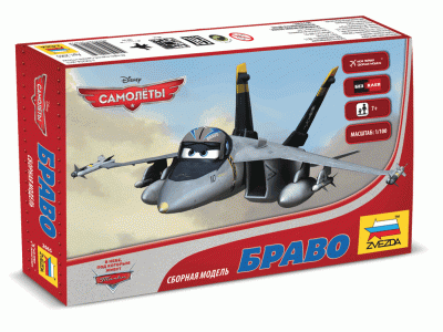 Сборная модель ZVEZDA "Самолёты" Браво, 1/100