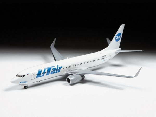 Сборная модель ZVEZDA Пассажирский авиалайнер Боинг 737-800, подарочный набор, 1/144