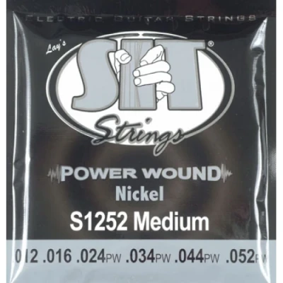 SIT S1252 POWER WOUND Medium струны для электрогитары (12-16-24w-34-44-52) среднего натяжения