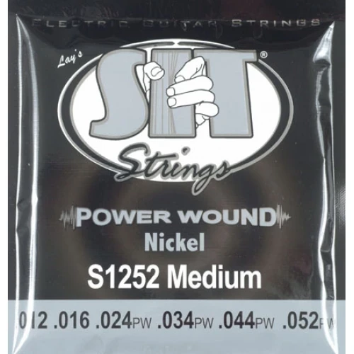 SIT S1252 POWER WOUND Medium струны для электрогитары (12-16-24w-34-44-52) среднего натяжения