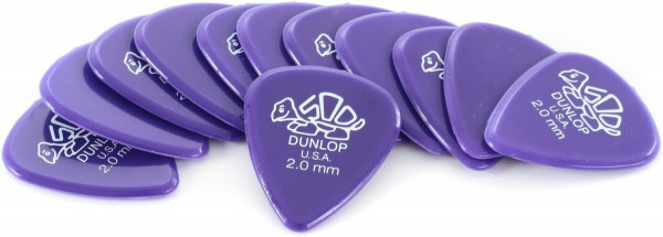 DUNLOP 41P2.0 Delrin набор медиаторов 2.0 мм, 12 шт