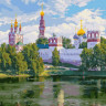 Картина по номерам с цветной схемой 40х50 БАСОВ С. НОВОДЕВИЧИЙ МОНАСТЫРЬ (36 цветов)