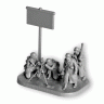 Сборные солдатики ZVEZDA Немецкий 81-мм миномет с расчетом (зима), 1/72