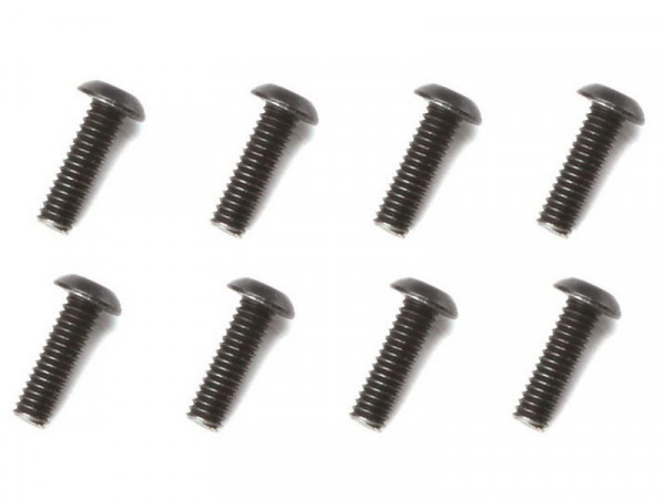 Винт с головкой под шестигранник, полукруглый М2.5х6мм, 8 шт.