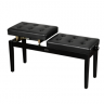 Банкетка для пианино или рояля DEKKO JR-207 BK двойная
