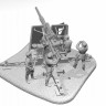 Немецкое зенитное орудие FLAK-36 с расчетом 1/72