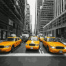 Картина по номерам 40х50 ЖЕЛТОЕ ТАКСИ НЬЮ-ЙОРКА (18 цветов)