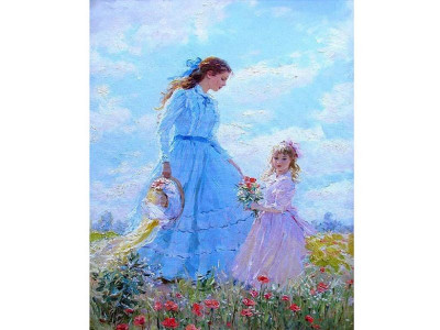 Картина по номерам 40х50 Запах детства (25 цветов)