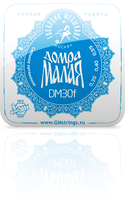 Струны для домры малой ГОСПОДИН МУЗЫКАНТ DM30f синие