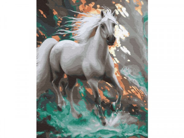 Картина по номерам 40х50 Стремительный (28 цветов)