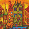 Картина мозаикой 30х30 ГОРОД СОЛНЦА (квадр. эл-ты) (17 цветов)