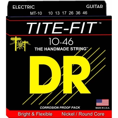 DR MT-10 Tite-Fit струны для электрогитары среднего натяжения (10-46)