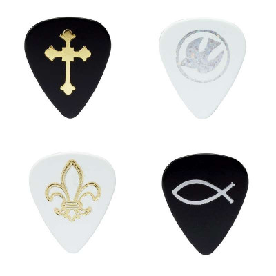 Медиатор 0.73 мм DAndrea CP23 MD WHT, 72 шт