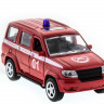 Машина "АВТОПАНОРАМА" инерц. УАЗ Патриот (пожарная) 1/50, в/к 12*7*5,5 см