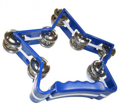 Тамбурин DEKKO TX9-14 BL два ряда тарелочек