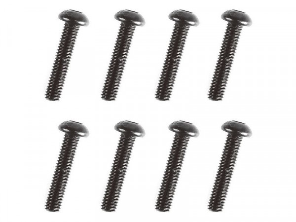 Винт с головкой под шестигранник, полукруглый М3х15мм, 8 шт.