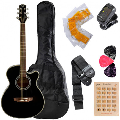 Гитара акустическая в наборе FLIGHT F-230 BLK PACK