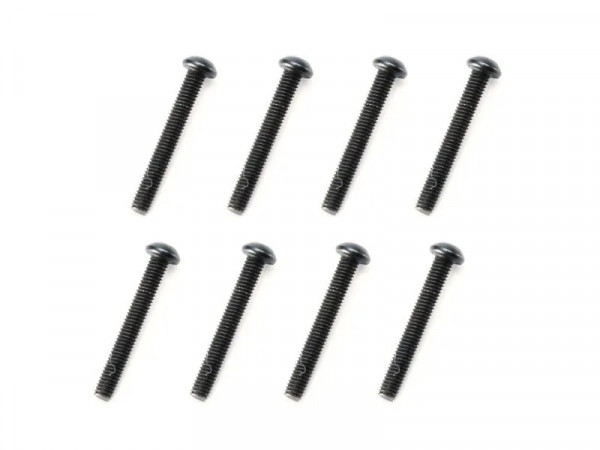 Винт с головкой под шестигранник, полукруглый М3х18мм, 8 шт.