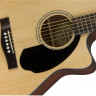 FENDER CC-60SCE Concert Natural WN электроакустическая гитара