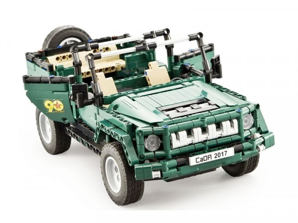 Р/У конструктор CaDA Technic Военный джип (561 деталь)