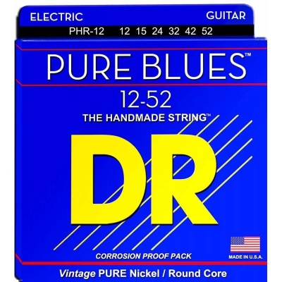 DR PHR-12 Pure Blues струны для электрогитары экстрасильного натяжения (12-52)