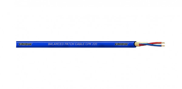 Cordial CPK 220 Blue микрофонный кабель 4,7 мм, синий