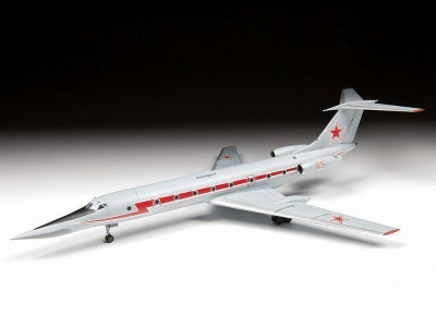 Сборная модель ZVEZDA Учебно-тренировочный самолёт ТУ-134УБЛ, 1/144