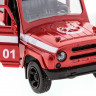 Машина "АВТОПАНОРАМА" инерц. УАЗ-469 (пожарная) 1/50, в/к 12*7*5,5 см