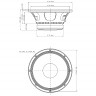 EIGHTEEN SOUND 10MB400/8 10" динамик среднебасовый, 8 Ом, 250 Вт AES, 100.5dB, 65-6100 Гц