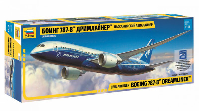 Пассажирский авиалайнер "Боинг 787-8" Дримлайнер 1/144