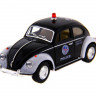 Машина Kinsmart  Volkswagen Classical Beetle (Police) инерция (1/12шт.) 1:32 б/к