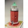 Сборная картонная модель Shipyard маяк Rotes Kliff Lighthouse (№60), 1/87