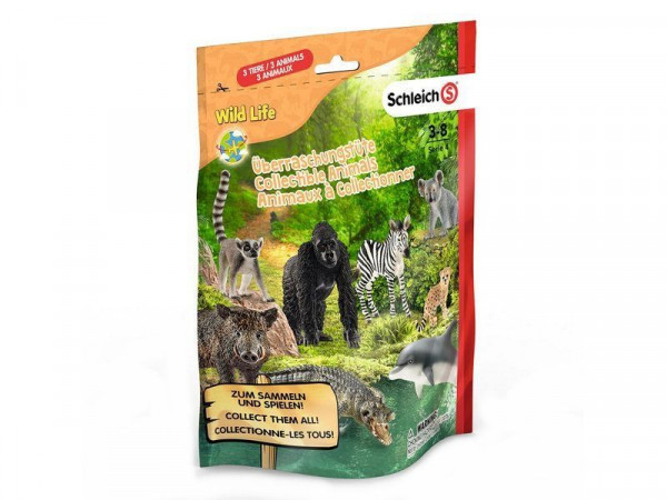 Фигурка Schleich Пакетик-сюрприз с 3 фигурками Wild Life L