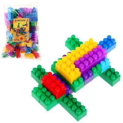 Конструктор №12 «Семицветик», 84 детали, 3+