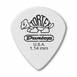 DUNLOP 478P1.14 Tortex® White Jazz III упаковка белых медиаторов 1.14мм, (12шт.)