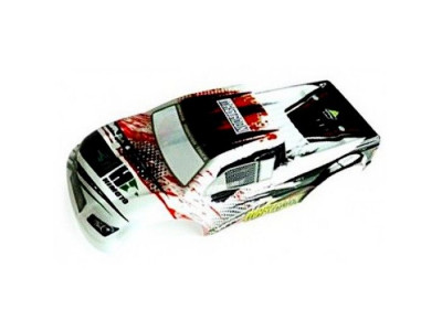 Кузов бело-черный для монстра Himoto E18MT, E18MTL
