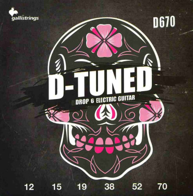 Комплект струн для электрогитары 012-070 GALLI STRINGS D670 d-tuned