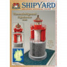 Сборная картонная модель Shipyard маяк Vierendehlgrund Lighthouse (№62), 1/87